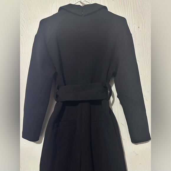 NWT COS Black Knit Jersey Long Sleeve Wide Leg Jumpsuit Size XS - Picture 5 of 6